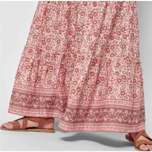 Faherty Pink Floral Maxi Dress - Picture 7 of 8